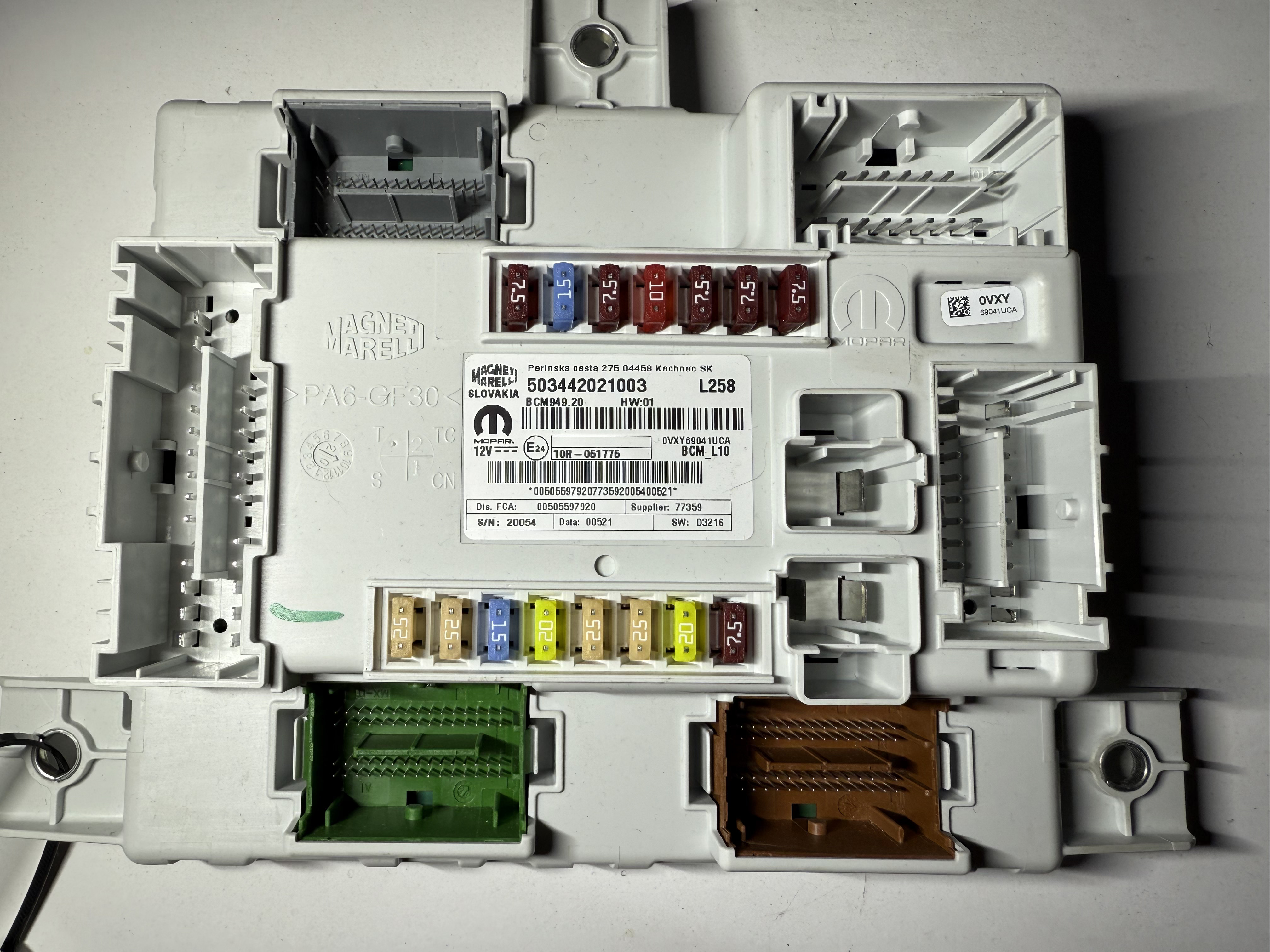 Alfa Romeo Comfort Module (BCM) - 00505597920 - 2
